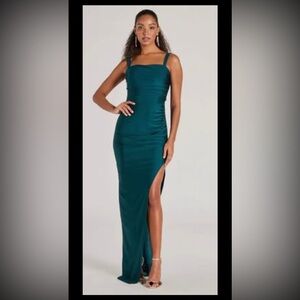 Windsor Teal Maxi Dress